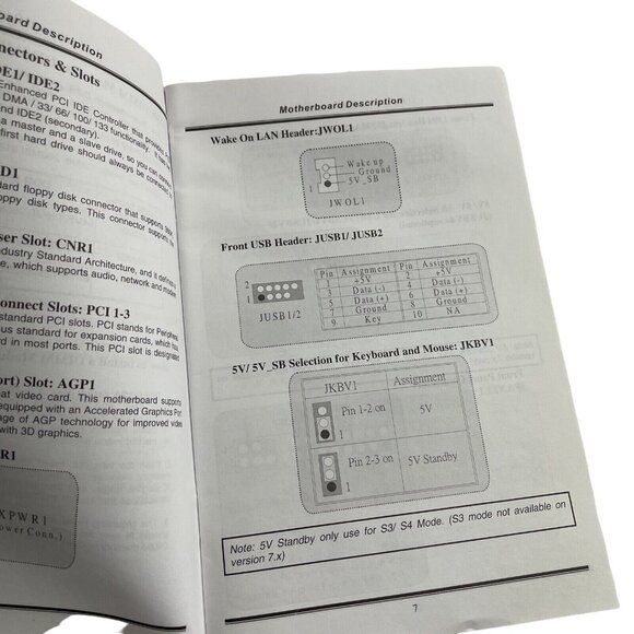M7NCG 400 Computer Motherboard Users Manual Instruction Book u - Picture 3 of 3